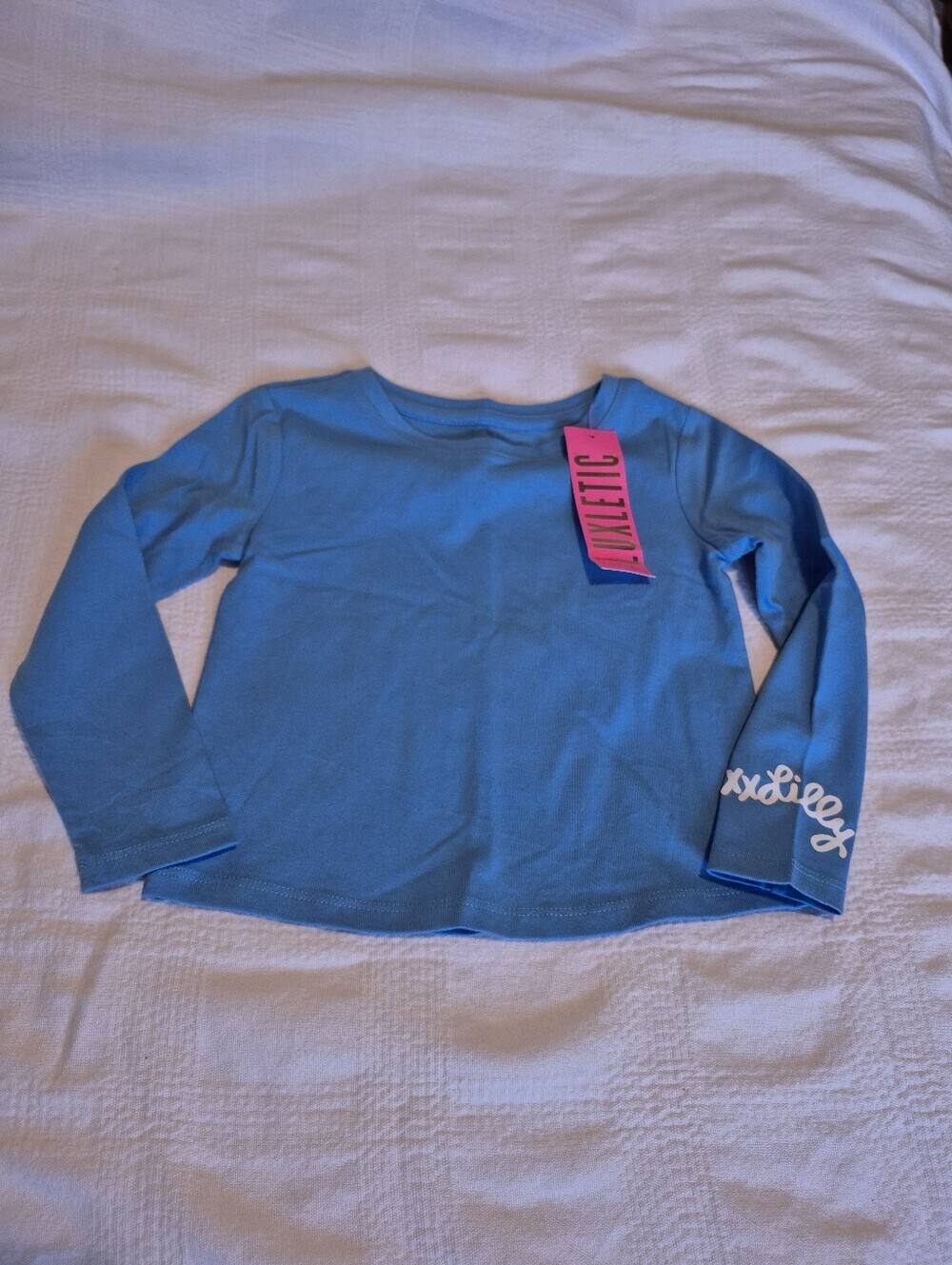 Lilly Pulitzer girls size XS Lunar blue Luxletic long sleeve shirt NWT